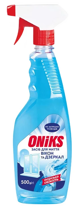 Засіб для чищення скла ONIKS Морська свіжість з тригером, 500 г